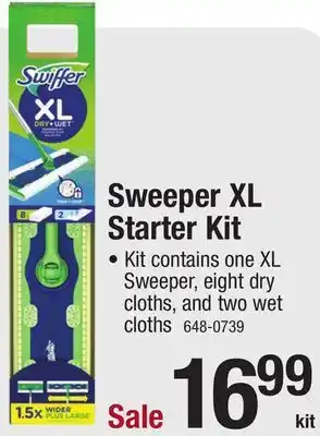 Menards Sweeper xl starter kit offer