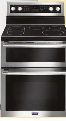 Menards 6.7 cu. ft. electric double oven convection range offer