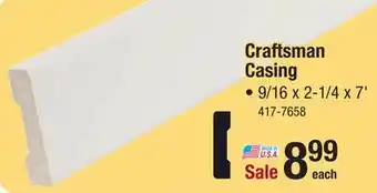 Menards Craftsman casing offer
