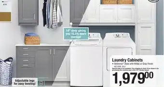 Menards Laundry cabinets offer