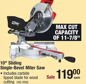 Menards 10 sliding single-bevel miter saw offer