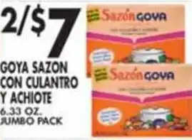 Pioneer Supermarkets Goya Sazon Con Culantro Y Achiote 6.33 oz offer