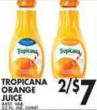Pioneer Supermarkets Tropicana Orange Juice offer