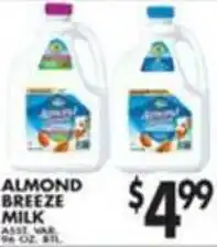 Pioneer Supermarkets Almond Breez Milk offer