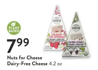 Fresh Thyme Nuts for cheese dairy-free cheese offer