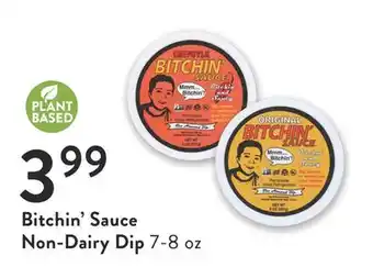 Fresh Thyme Bitchin sauce non-dairy dip offer