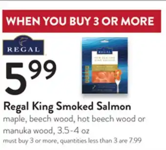 Fresh Thyme Regal king smoked salmon offer