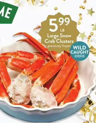Fresh Thyme Large snow crab clusters offer