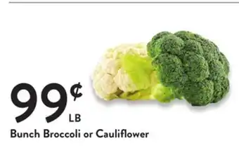 Fresh Thyme Bunch broccoli or cauliflower offer
