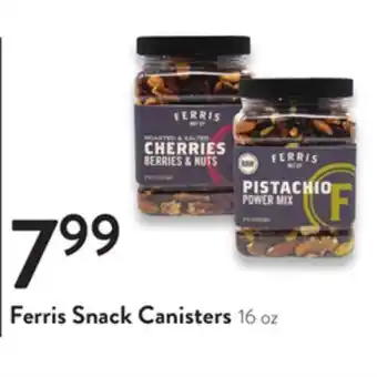 Fresh Thyme Ferris snack canisters offer