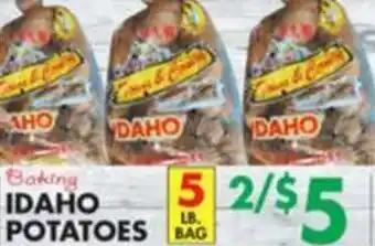 Pioneer Supermarkets Idaho Potatoes offer