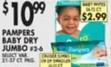 Pioneer Supermarkets Pampers Baby Dry Jumbo offer