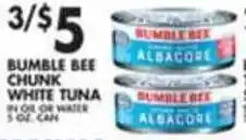 Pioneer Supermarkets Bumble Bee Chunk White Tuna offer