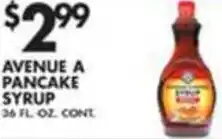 Pioneer Supermarkets Avenue A Pancake Syrup offer