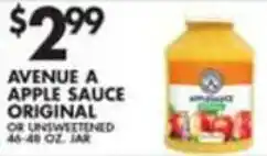 Pioneer Supermarkets Avenue A Apple Sauce Originals offer