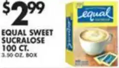 Pioneer Supermarkets Equal Sweet Sucralose offer