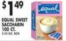 Pioneer Supermarkets Equal Sweet Saccharin offer