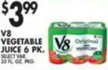 Pioneer Supermarkets V8 Vegetable Juice 6 Pk offer