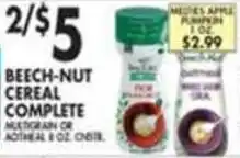 Pioneer Supermarkets Beech-Nut Cereal Complete offer