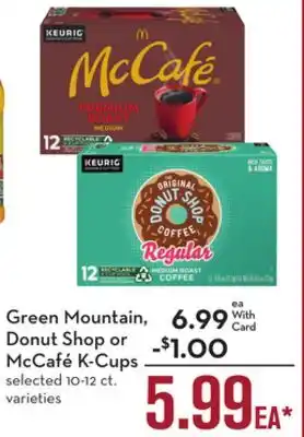 Mariano's Green mountain, donut shop or mccafé k-cups offer