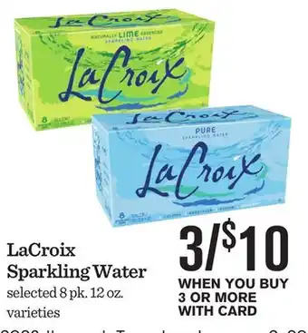 Mariano's Lacroix sparkling water offer