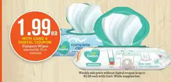 Mariano's Pampers wipes offer