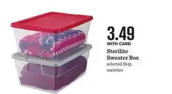 Mariano's Sterilite sweater box offer