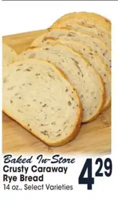Jewel-Osco Crusty caraway rye bread offer