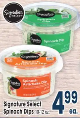 Jewel-Osco Signature select spinach dips offer
