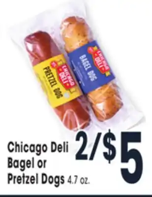 Jewel-Osco Chicago deli or bagel or pretzel dogs offer