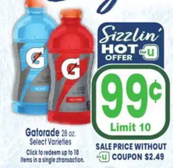 Jewel-Osco Gatorade offer