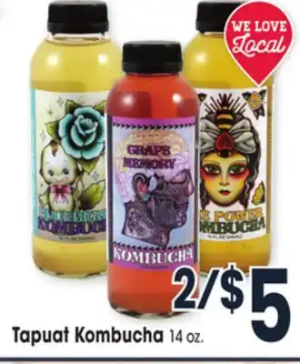 Jewel-Osco Tapuat kombucha offer