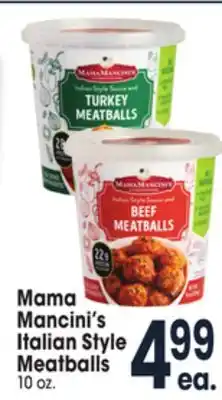 Jewel-Osco Mama mancini's italian style meatballs offer