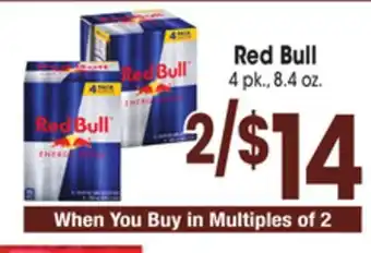 Jewel-Osco Red bull offer