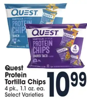 Jewel-Osco Quest protein tortilla chips offer