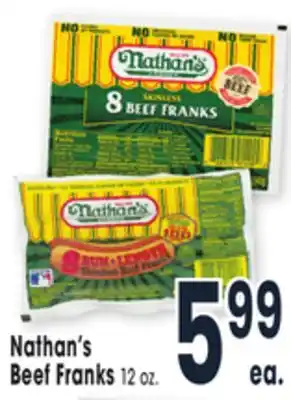 Jewel-Osco Nathan's beef franks offer