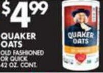 Pioneer Supermarkets Quaker Oats offer