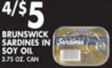 Pioneer Supermarkets Brunswick Sardine In Soy Oil offer