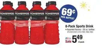 Menards 8-pack sports drink offer