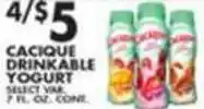 Pioneer Supermarkets Cacique Drinkable Yogurt offer