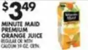 Pioneer Supermarkets Minute Maid Premium Orange Juice offer