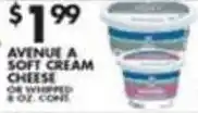 Pioneer Supermarkets Avenue A Soft Cream Cheese offer