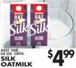 Pioneer Supermarkets Silk Oatmilk offer