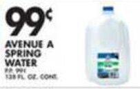 Pioneer Supermarkets Avenue A Spring Water offer