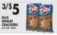 Pioneer Supermarkets Dux Wheat Crackers offer