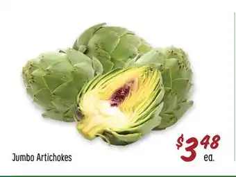 Sprouts Farmers Market Jumbo artichokes offer