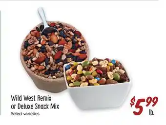 Sprouts Farmers Market Wild west remix or deluxe snack mix offer