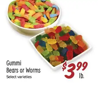 Sprouts Farmers Market Gummi bears or worms offer
