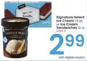 Albertsons Signature Select Ice Cream offer