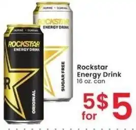 Albertsons Rockstar Energy Drink 16 oz. offer
